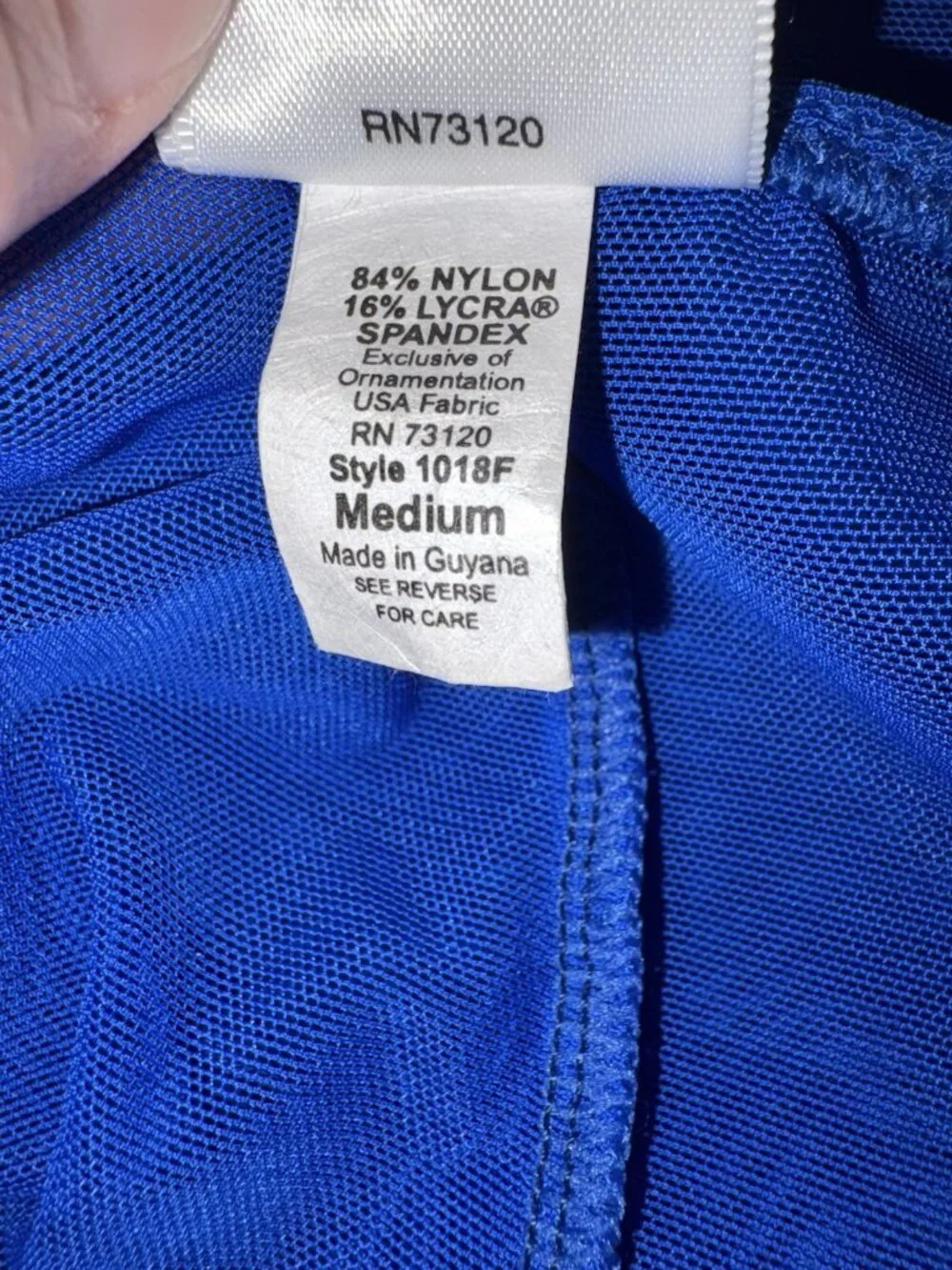 Frederick’s Of Hollywood Blue Y2K Sheer Babydoll Chemise Nightie Open Back‎ M